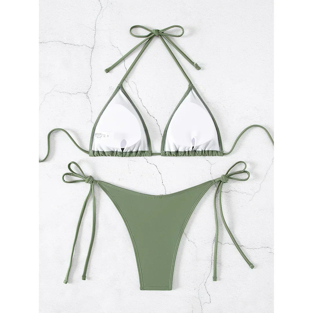 Bikini z regulowanymi wiązaniami