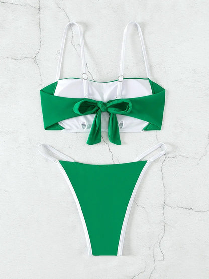 Bikini z regulowanym wiązaniem na plecach