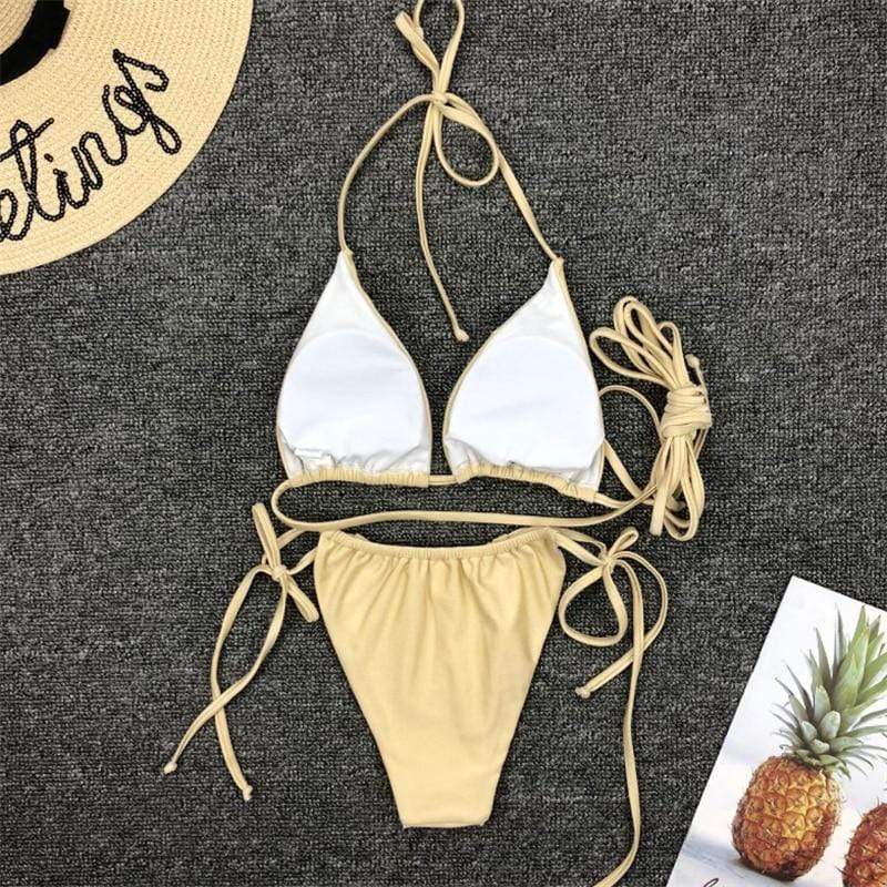 Bikini z regulowanymi sznurkami