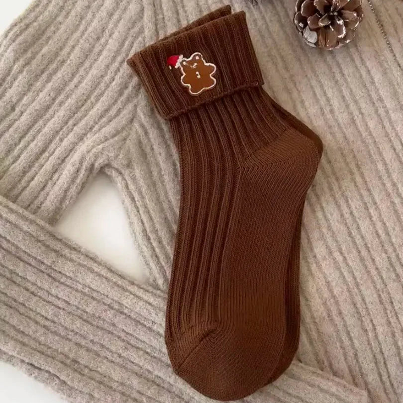 Świąteczne skarpetki z haftem