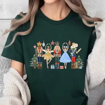 Koszulka damska ze świątecznym nadrukiem