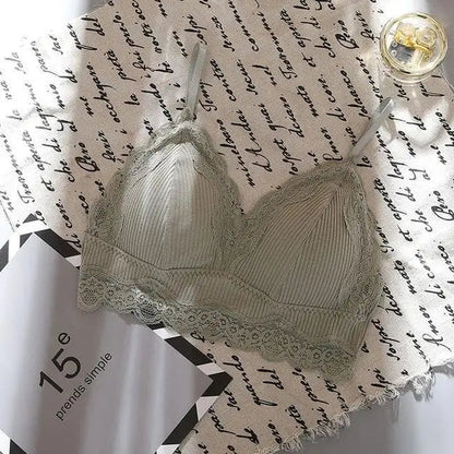  Biustonosz bralette prążkowany materiał