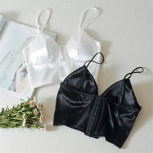 Biustonosz bralette z satyny