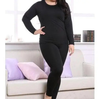 Czarny Odzież termiczna plus size