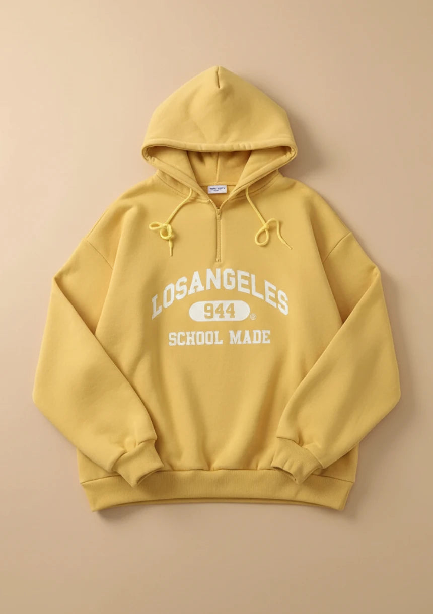 Luźna bluza oversize z napisem Los Angeles