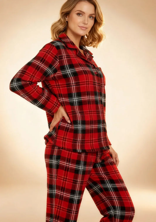 Piżama dwuczęściowa damska z długim rękawem