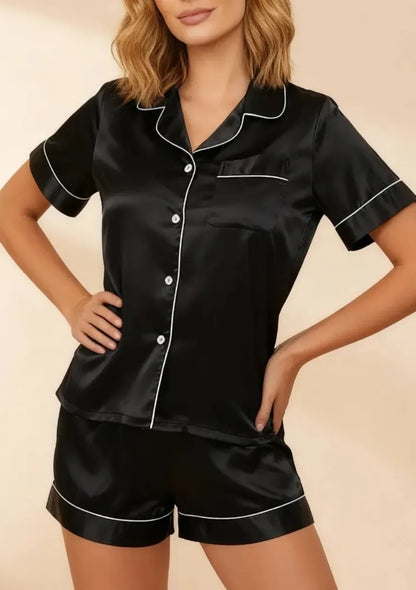 Satynowa piżama damska