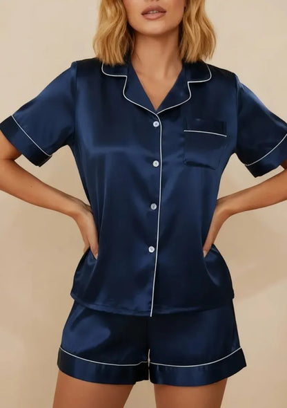 Satynowa piżama damska