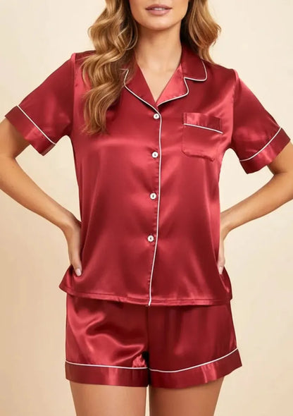 Satynowa piżama damska