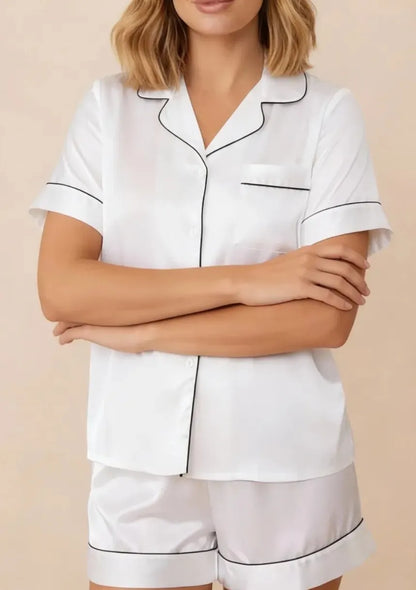 Satynowa piżama damska