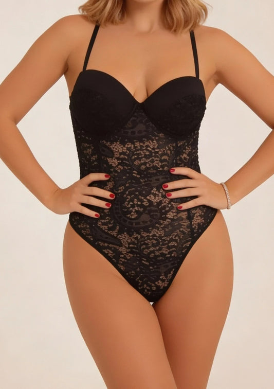 Body koronkowe gorsetowe