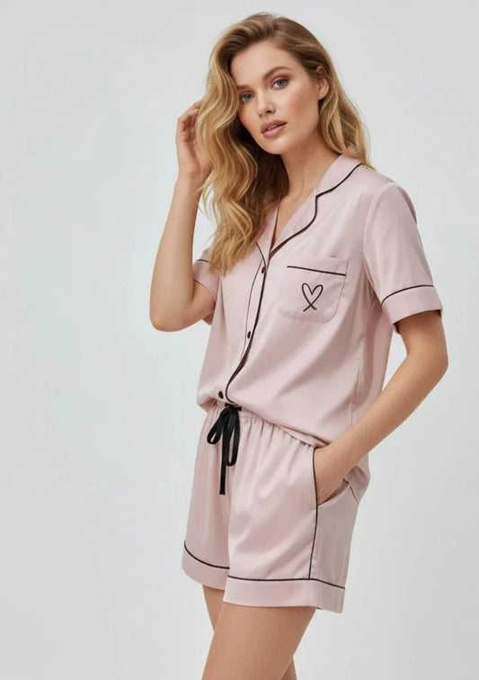 Piżama damska koszulowa