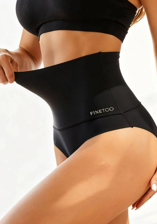 Bezszwowe majtki wyszczuplające z wysokim stanem