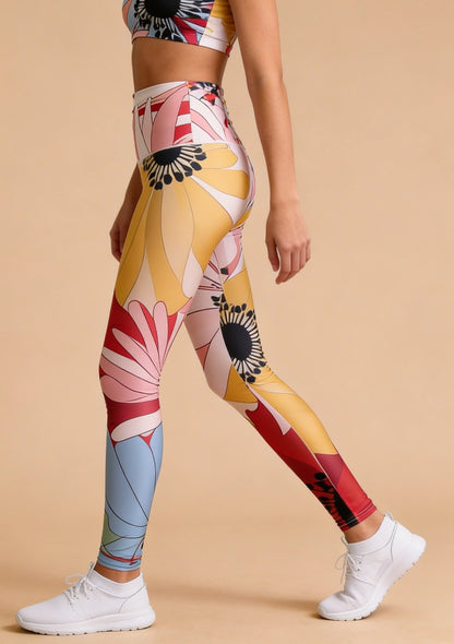 Sportowy komplet w kwiaty