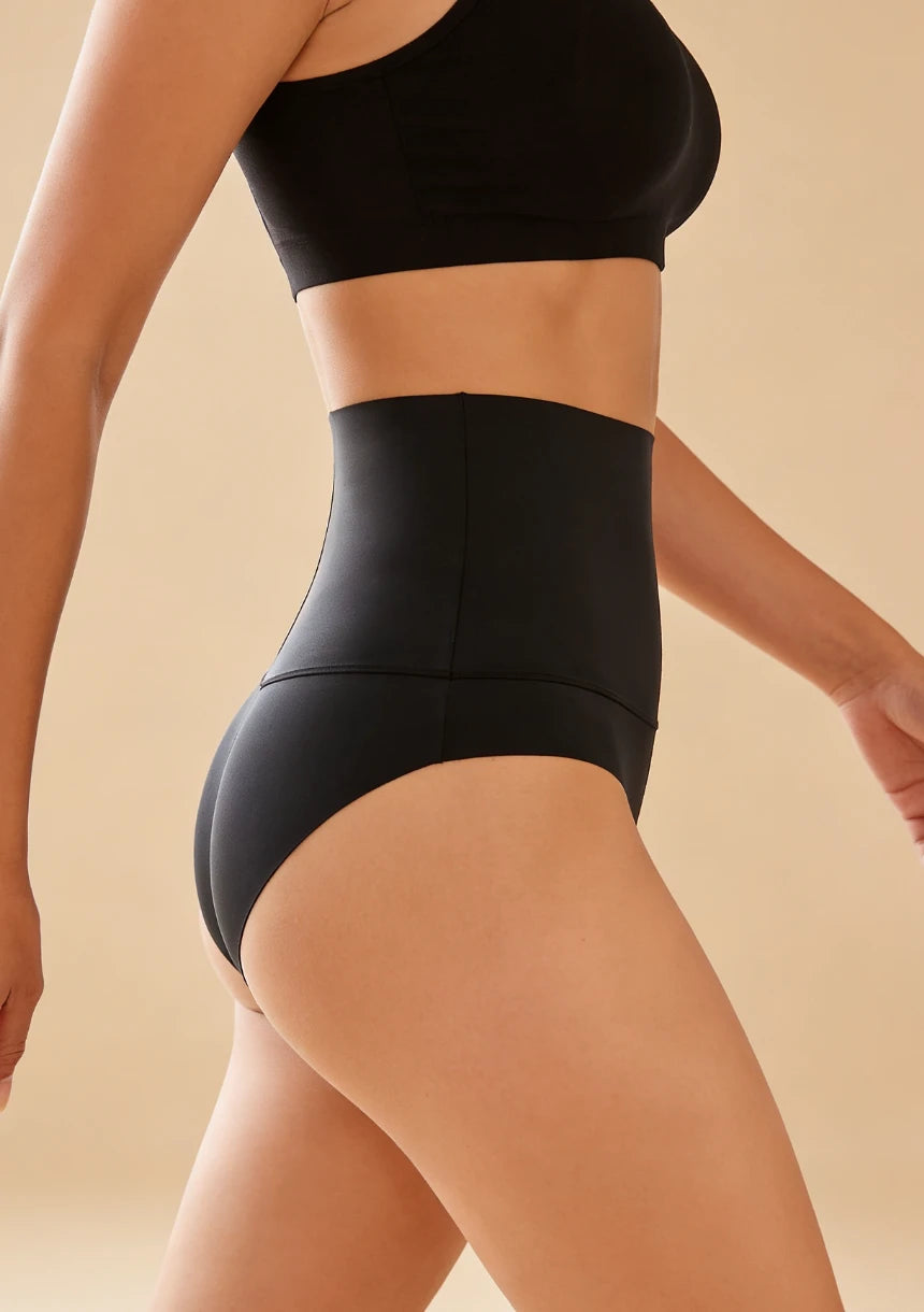 Bezszwowe majtki wyszczuplające z wysokim stanem