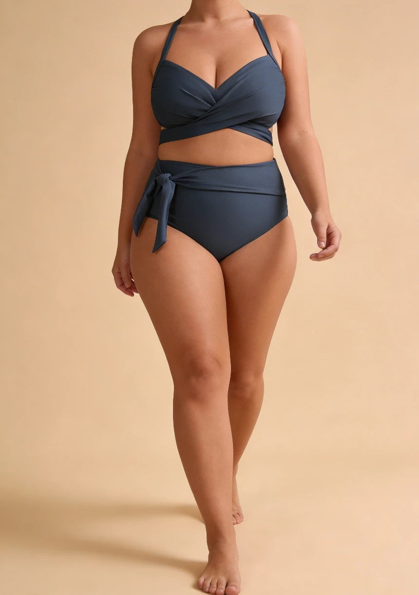 Strój kąpielowy plus size z regulowanymi ramiączkami