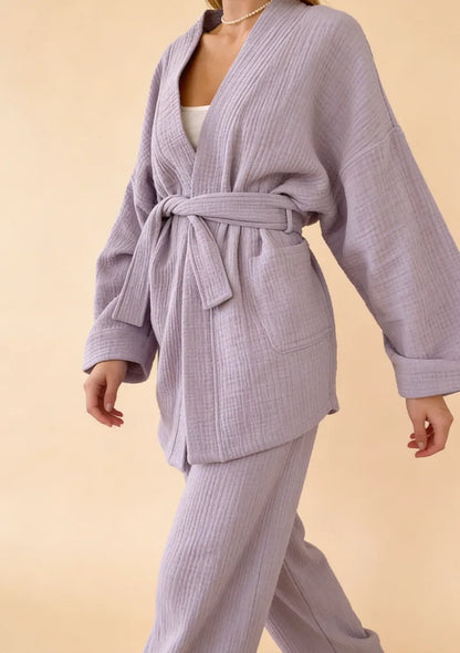 Piżama damska o kroju kimona