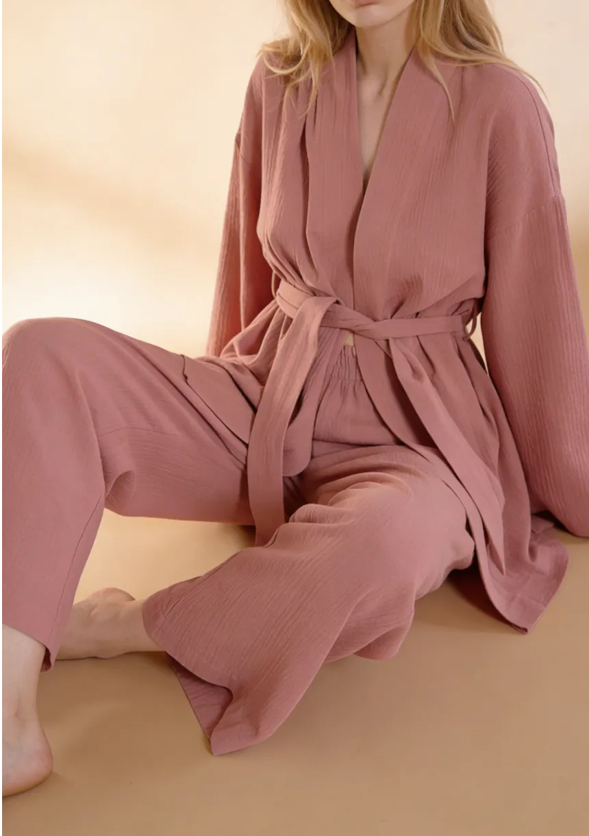 Piżama damska o kroju kimona