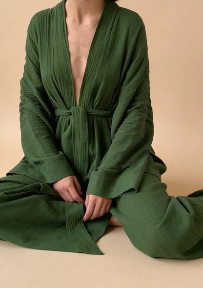 Piżama damska o kroju kimona