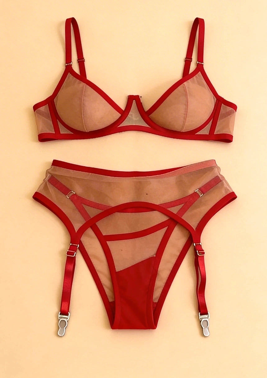 Komplet bielizny z regulowanymi ramiączkami