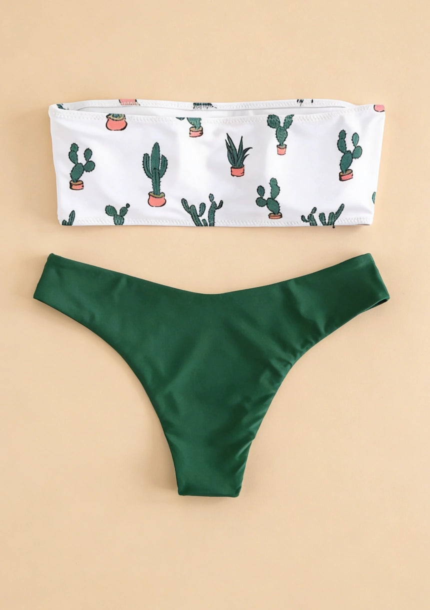 Strój kąpielowy dwuczęściowy bandeau