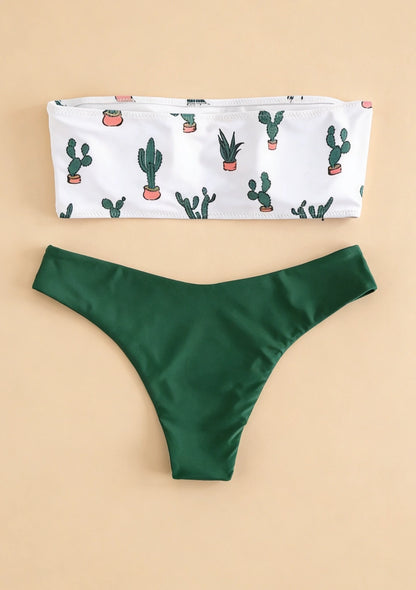 Strój kąpielowy dwuczęściowy bandeau