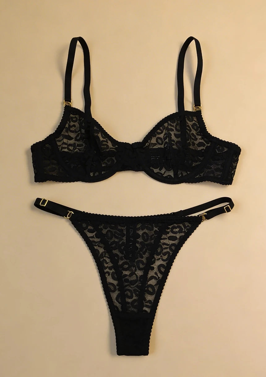 Komplet bielizny z balkonetką