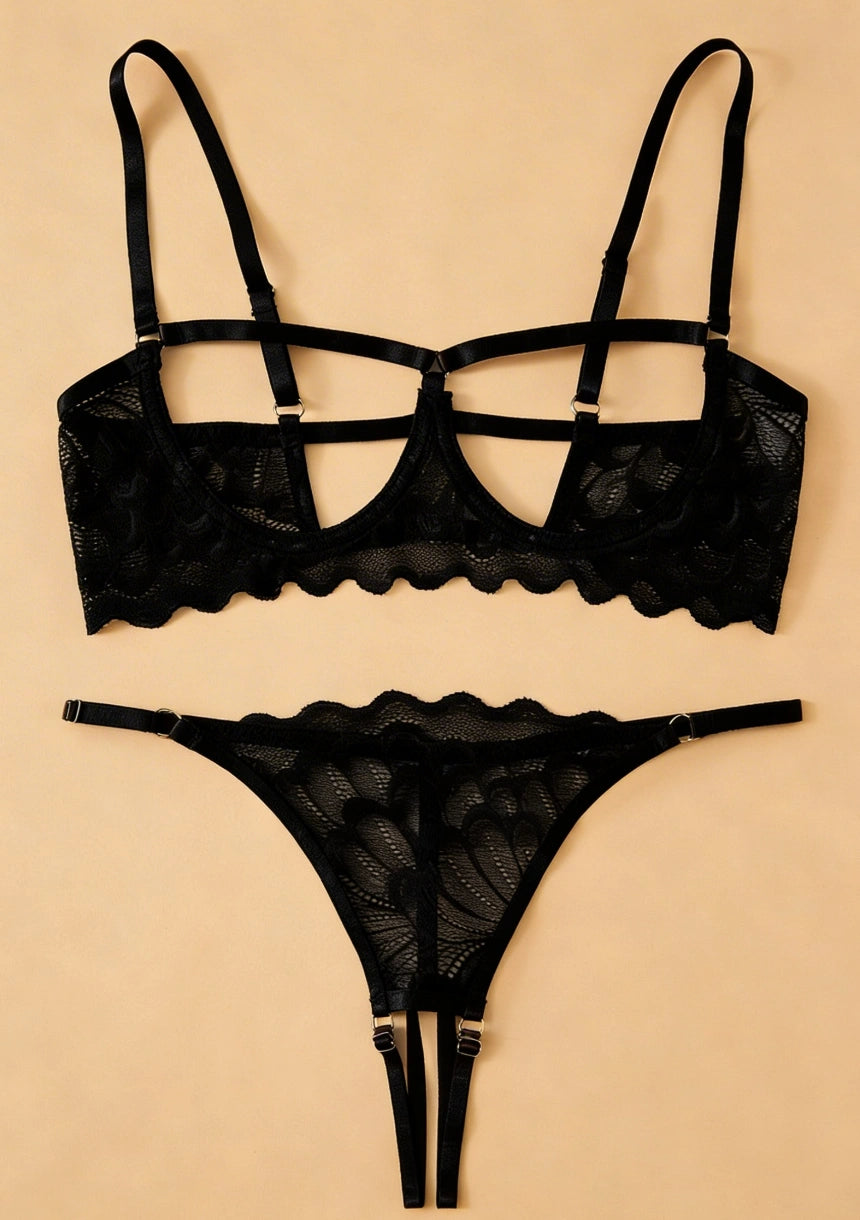 Komplet bielizny z regulowanymi ramiączkami