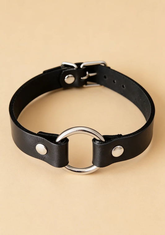 Choker na szyję z regulowanym zapięciem