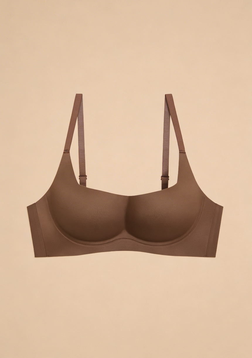 Bezszwowy biustonosz push-up z gładkim krojem