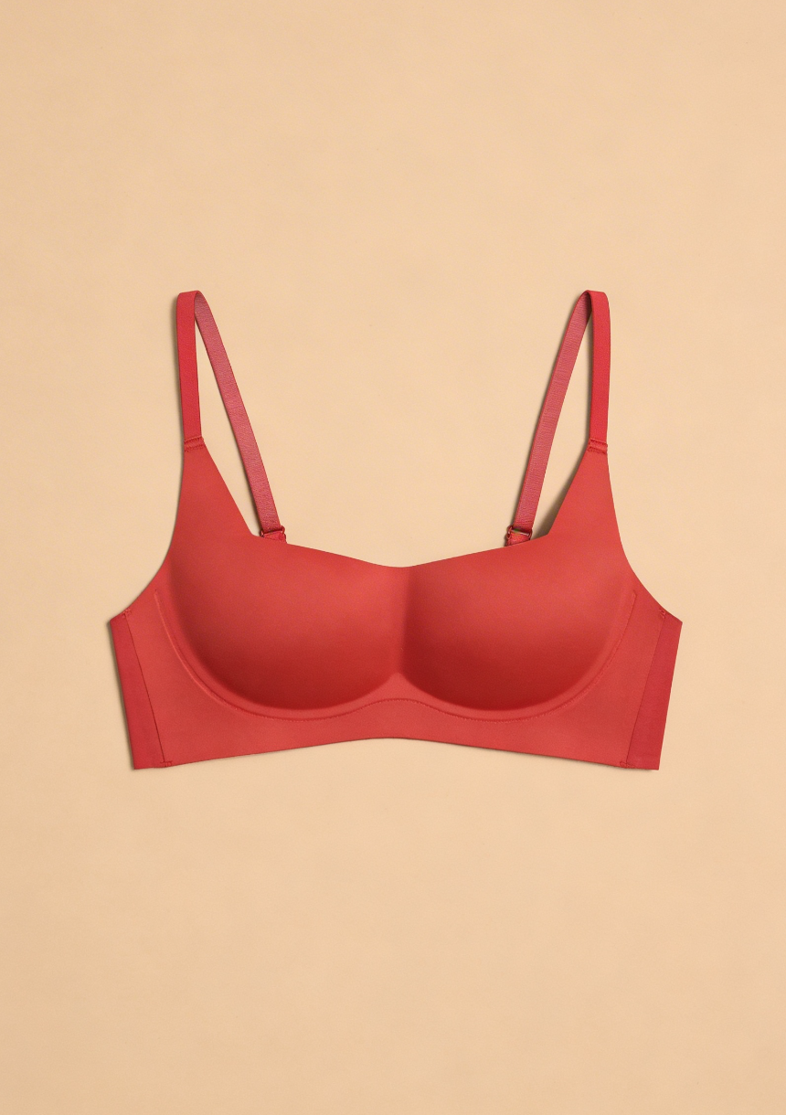 Bezszwowy biustonosz push-up z gładkim krojem