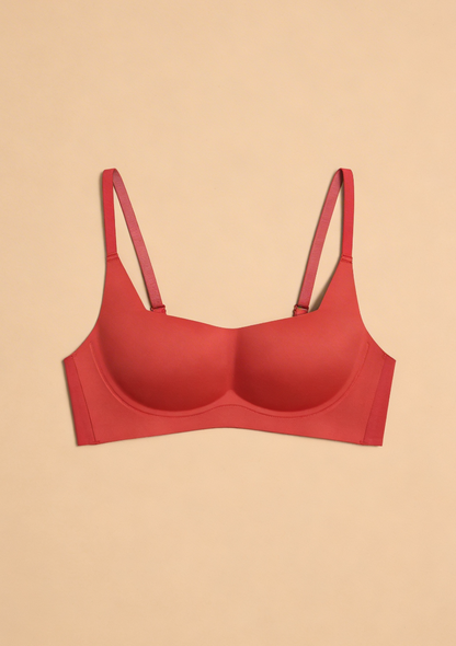 Bezszwowy biustonosz push-up z gładkim krojem