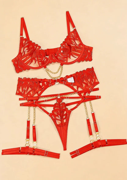 Komplet bielizny z regulowanymi elementami