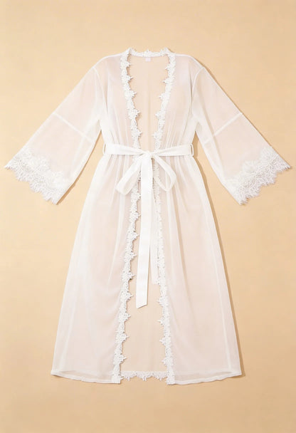 Transparentny peniuar damski