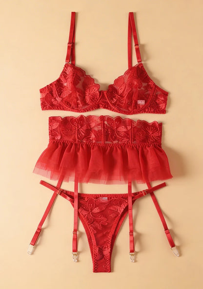 Komplet bielizny z regulowanymi elementami