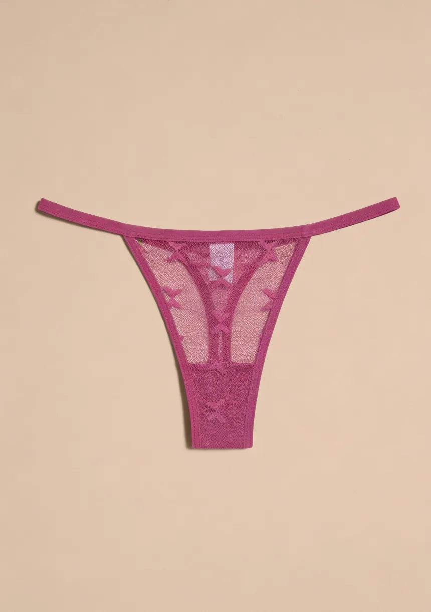 Siateczkowe majtki stringi