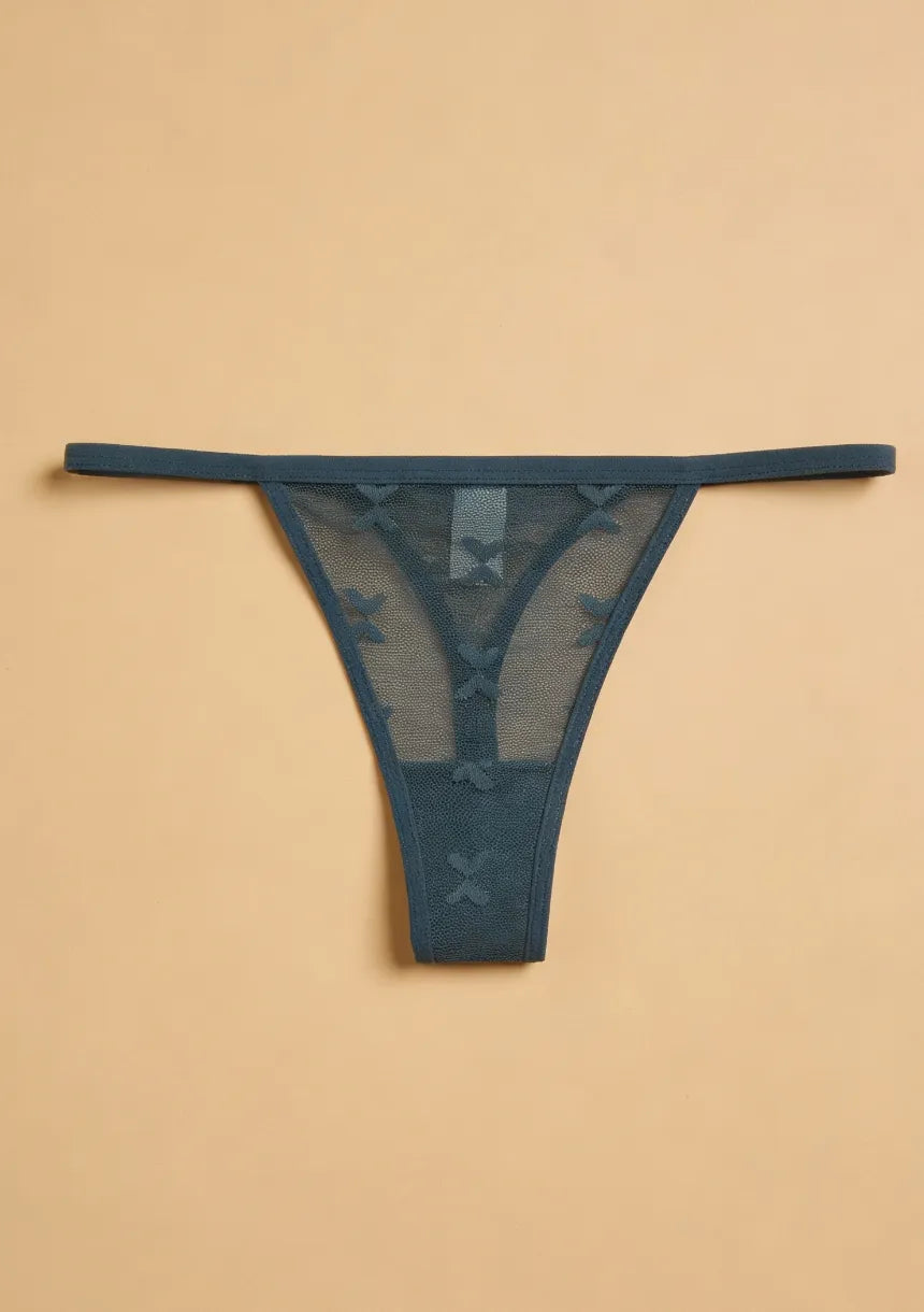 Siateczkowe majtki stringi