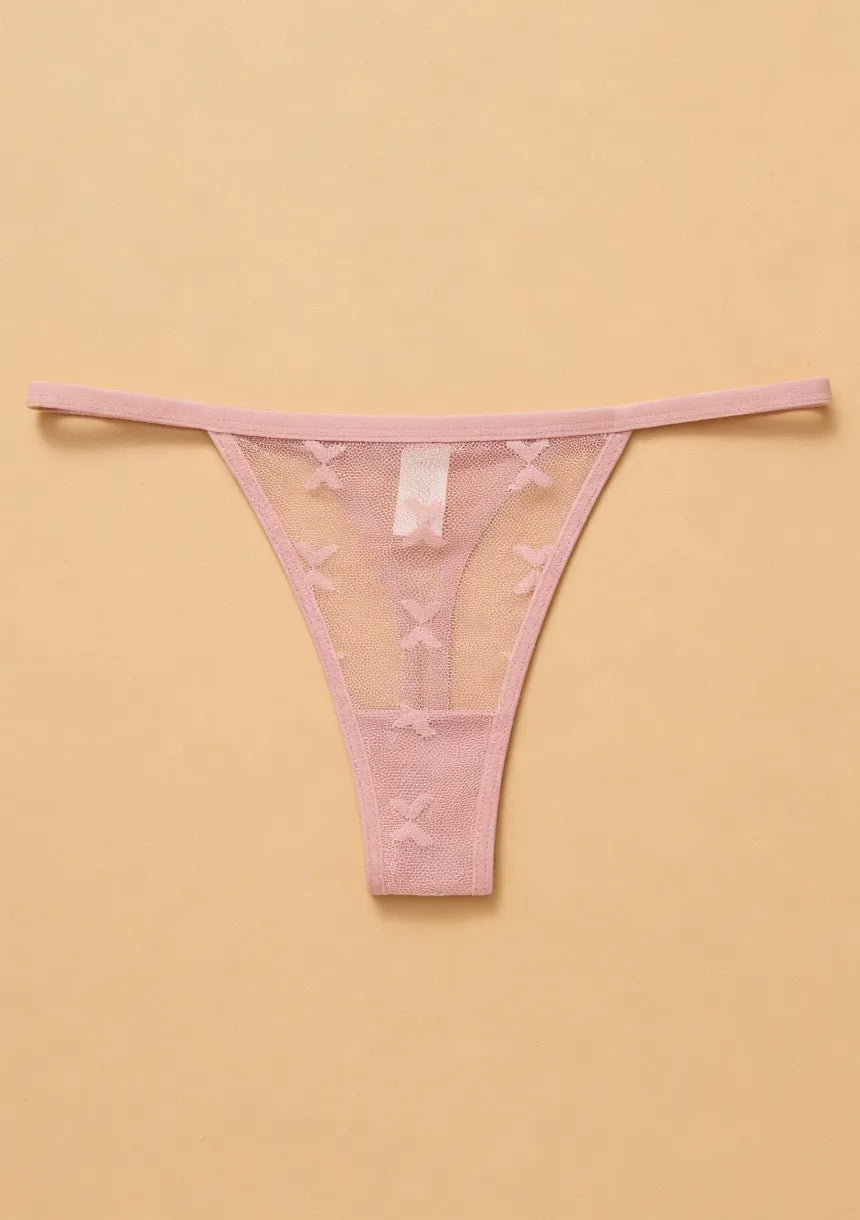 Siateczkowe majtki stringi