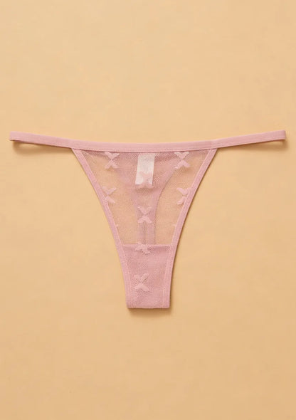 Siateczkowe majtki stringi