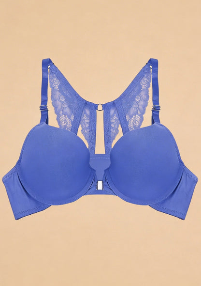 Biustonosz push-up z koronkowymi plecami