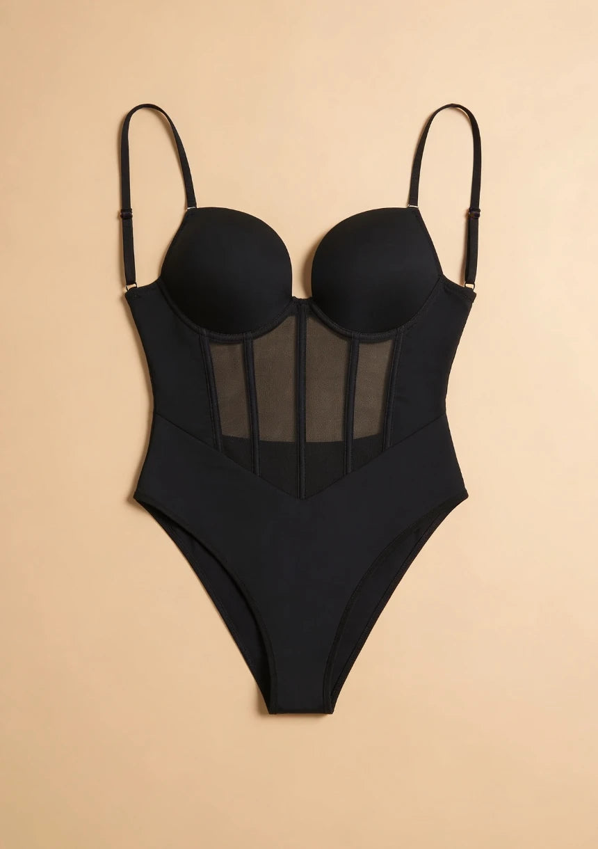 Body modelujące z regulowanymi ramiączkami