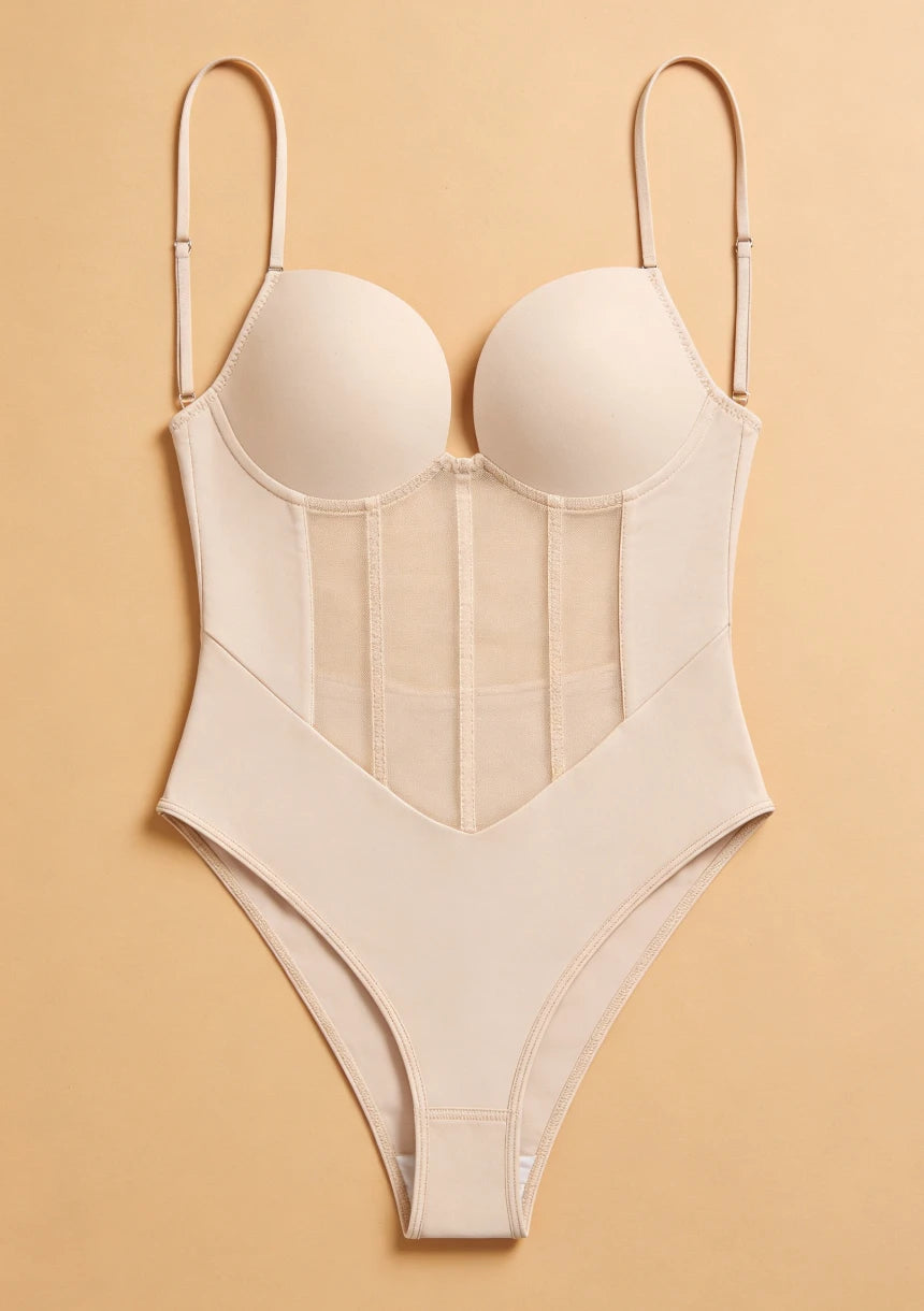 Body modelujące z regulowanymi ramiączkami