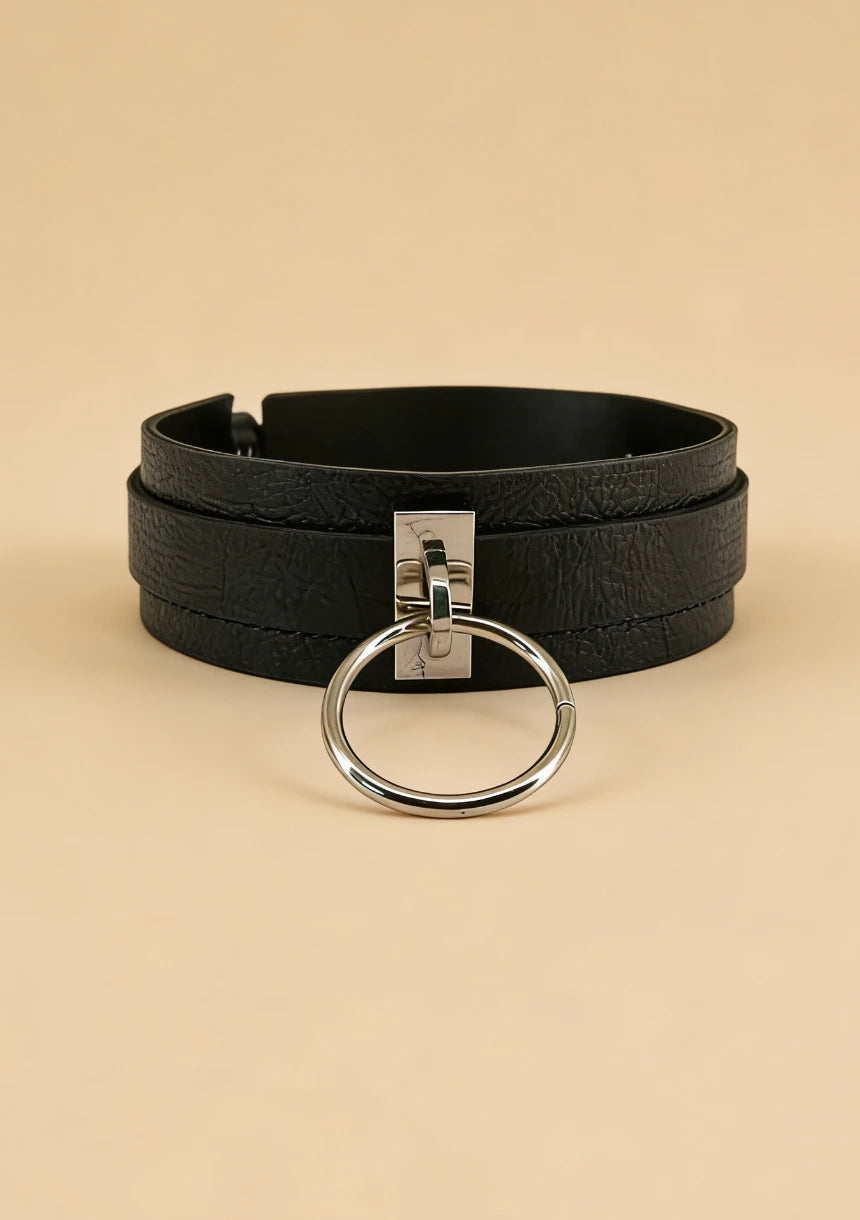 Choker na szyję z regulowanym zapięciem