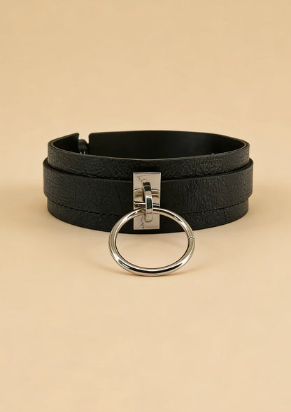 Choker na szyję z regulowanym zapięciem