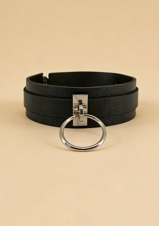 Choker na szyję z regulowanym zapięciem