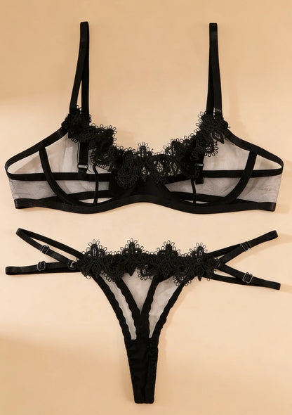 Komplet bielizny z regulowanymi ramiączkami