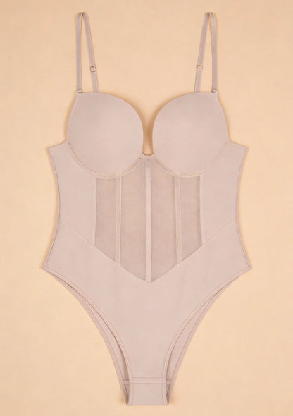 Body gorsetowe z zapięciem w kroku