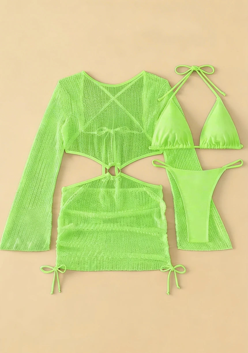 Bikini z odkrytymi plecami