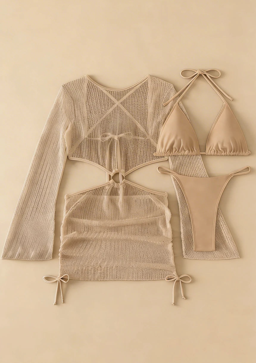 Bikini z odkrytymi plecami