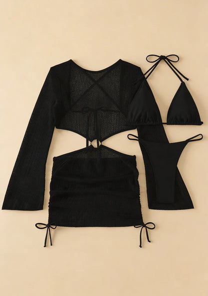 Bikini z odkrytymi plecami